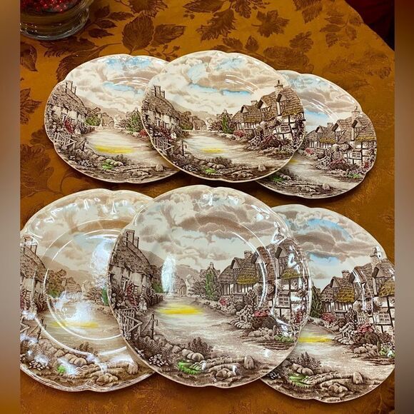 Olde English Countryside By Johnson Brothers 6 dinner plates - Picture 1 of 8